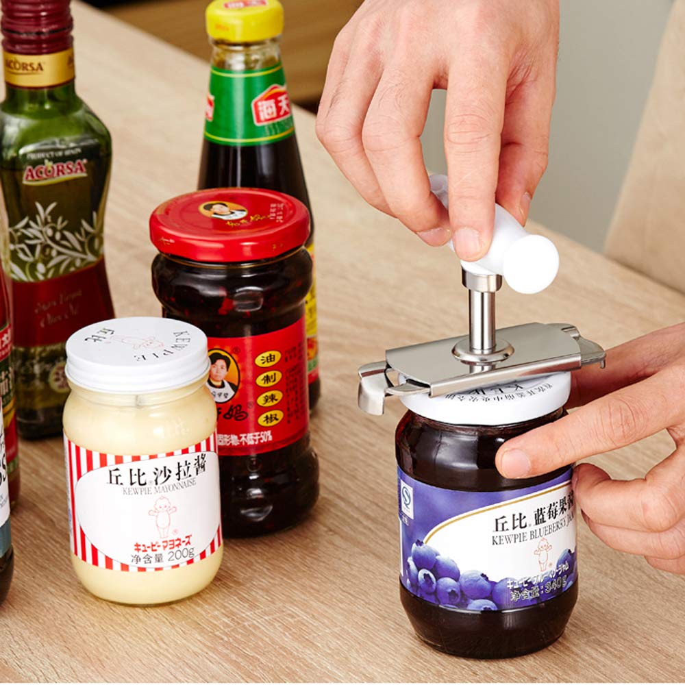 Jar Opener, Caliamary Jar Lid Opener For Seniors With Arthritis, Adjustable Stainless Steel Lids Off Easy Jar Opener For 0.98-3.
